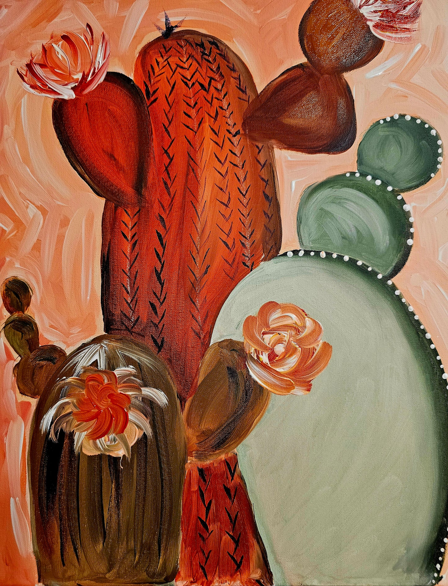 School Holidays -  Wed. 21st JAN 10am -12pm Colourful Cacti