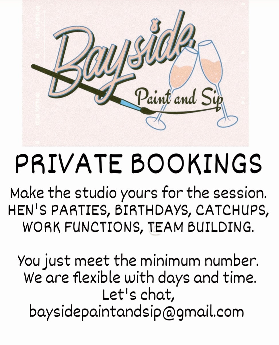 PRIVATE BOOKING - SANDY ED Friday.15th NOV 6.30-8.30PM